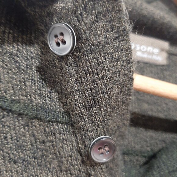 Minimalist Giasone Italian made polo oversized wool sweater - Picture 15 of 16